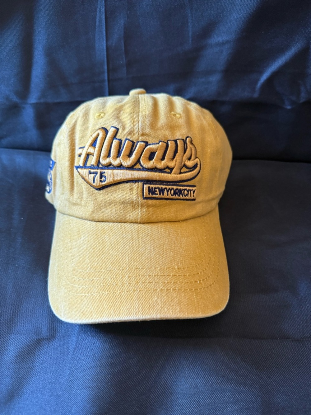 Always Embroidered Baseball Cap - Mustard